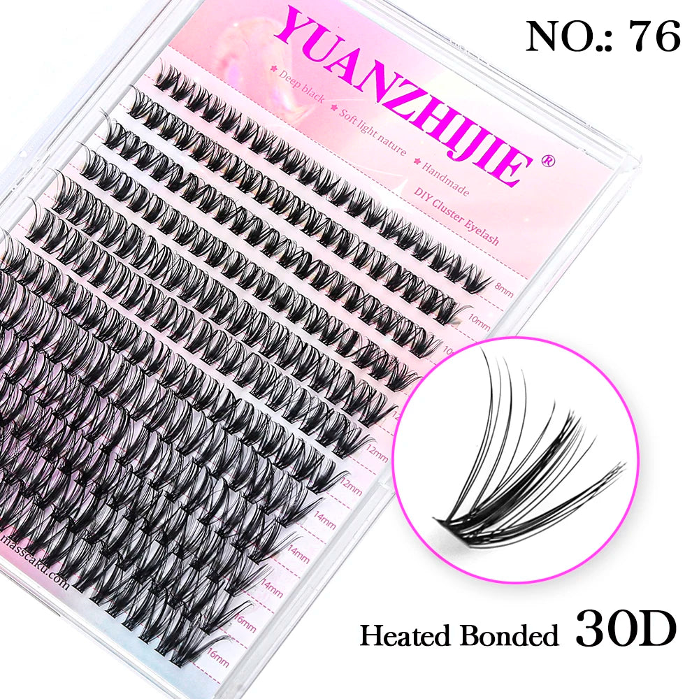 DIY Cluster Lashes – 144 Pcs | Natural C/D Curl – At-Home Mink Extensions