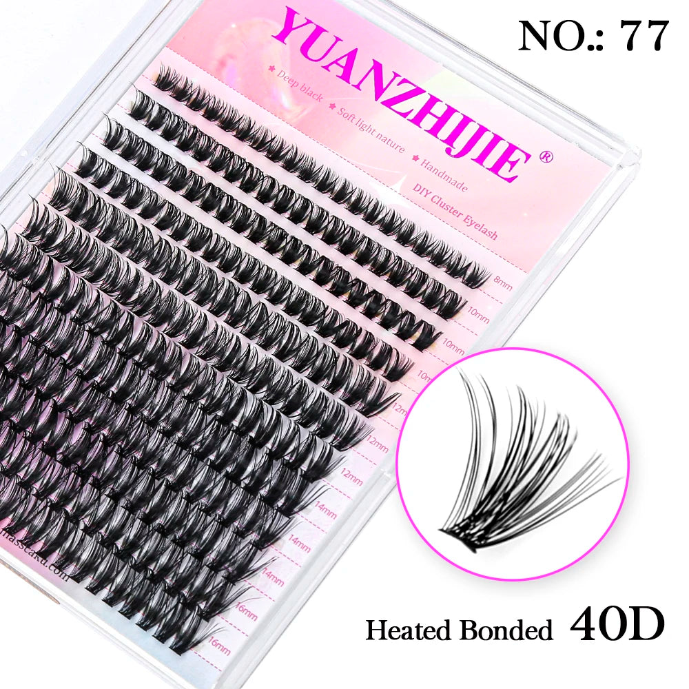 DIY Cluster Lashes – 144 Pcs | Natural C/D Curl – At-Home Mink Extensions