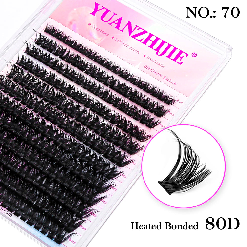 DIY Cluster Lashes – 144 Pcs | Natural C/D Curl – At-Home Mink Extensions