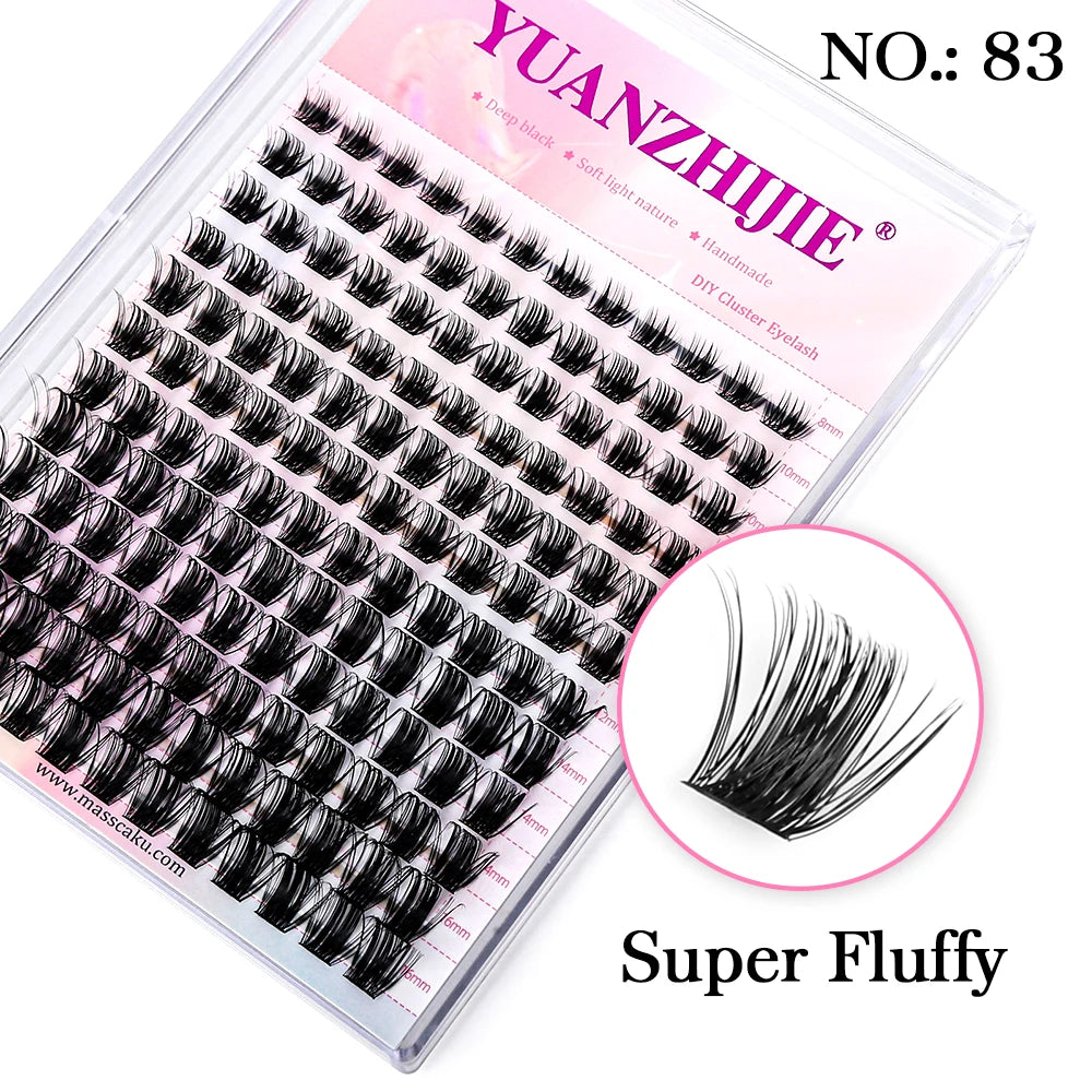 DIY Cluster Lashes – 144 Pcs | Natural C/D Curl – At-Home Mink Extensions