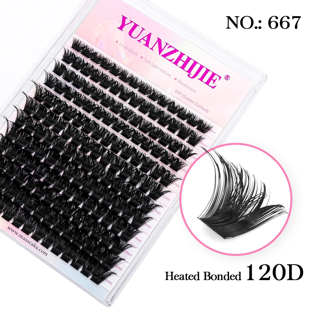 DIY Cluster Lashes – 144 Pcs | Natural C/D Curl – At-Home Mink Extensions
