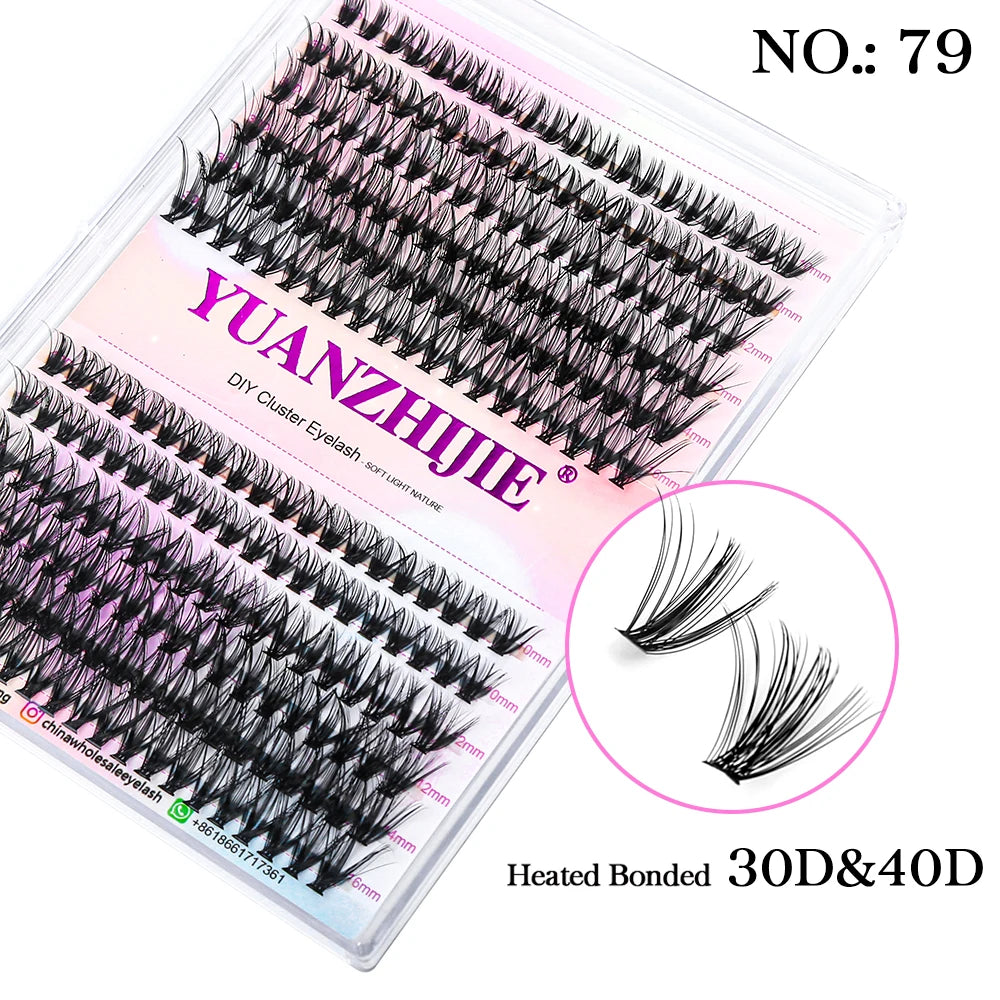 DIY Cluster Lashes – 144 Pcs | Natural C/D Curl – At-Home Mink Extensions