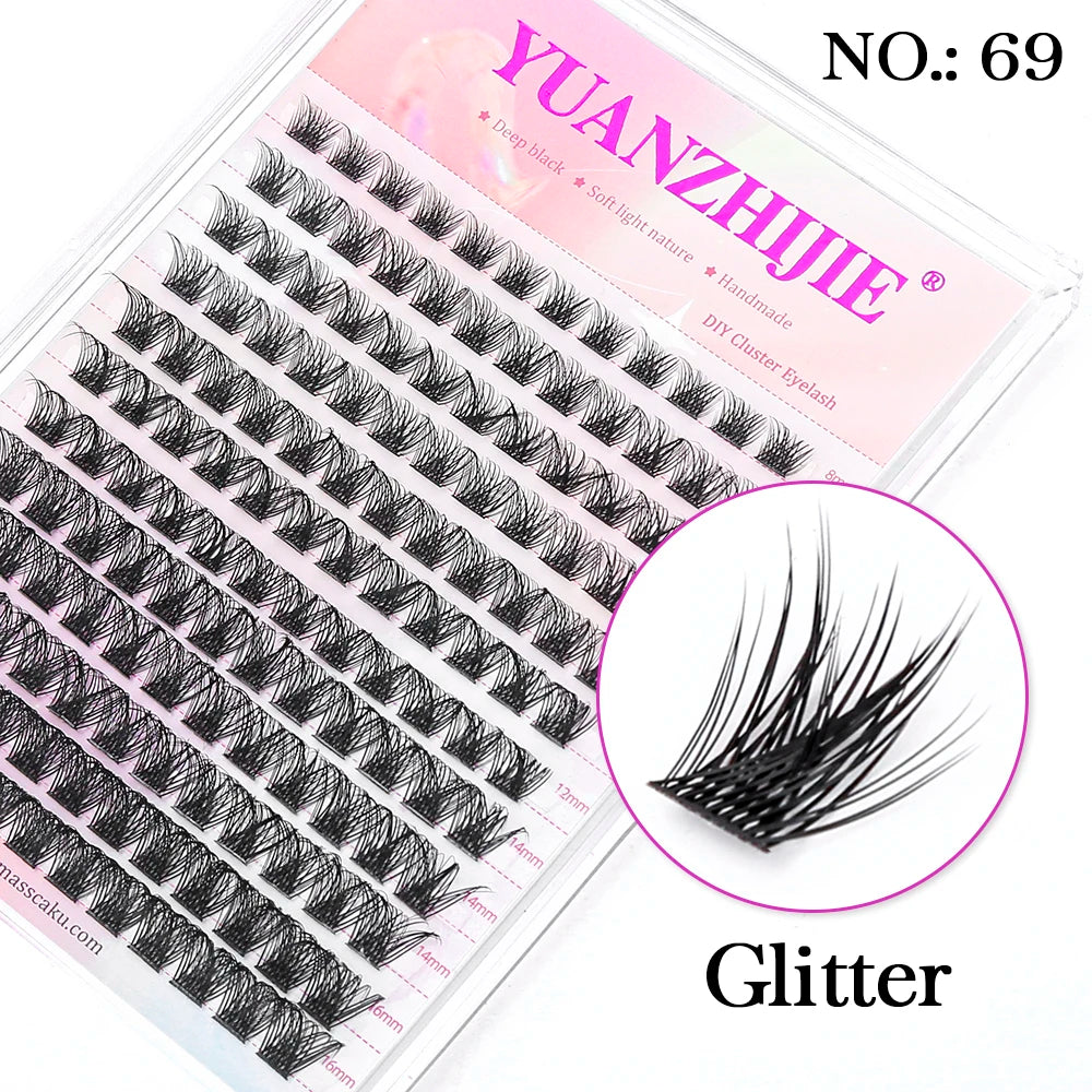 DIY Cluster Lashes – 144 Pcs | Natural C/D Curl – At-Home Mink Extensions