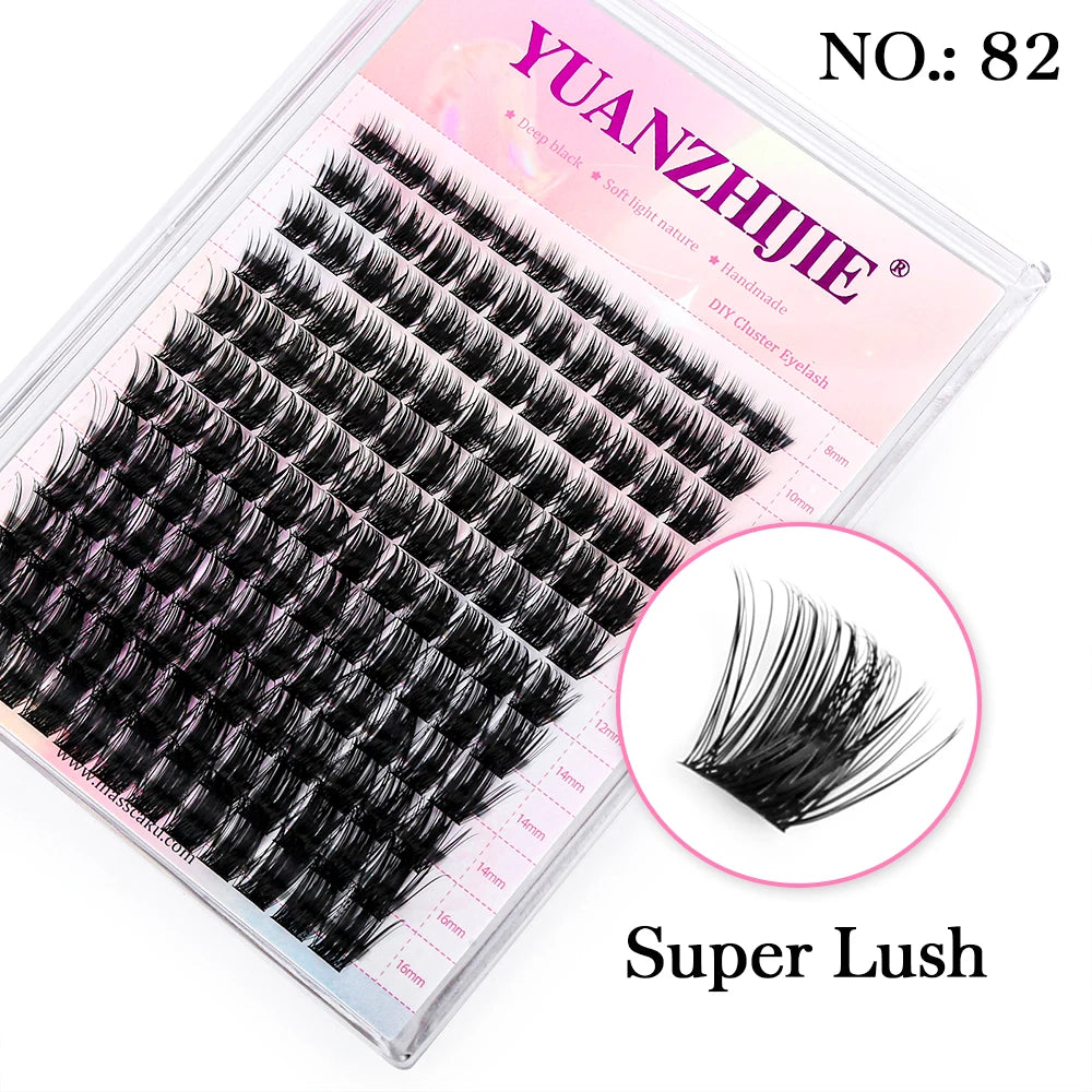 DIY Cluster Lashes – 144 Pcs | Natural C/D Curl – At-Home Mink Extensions