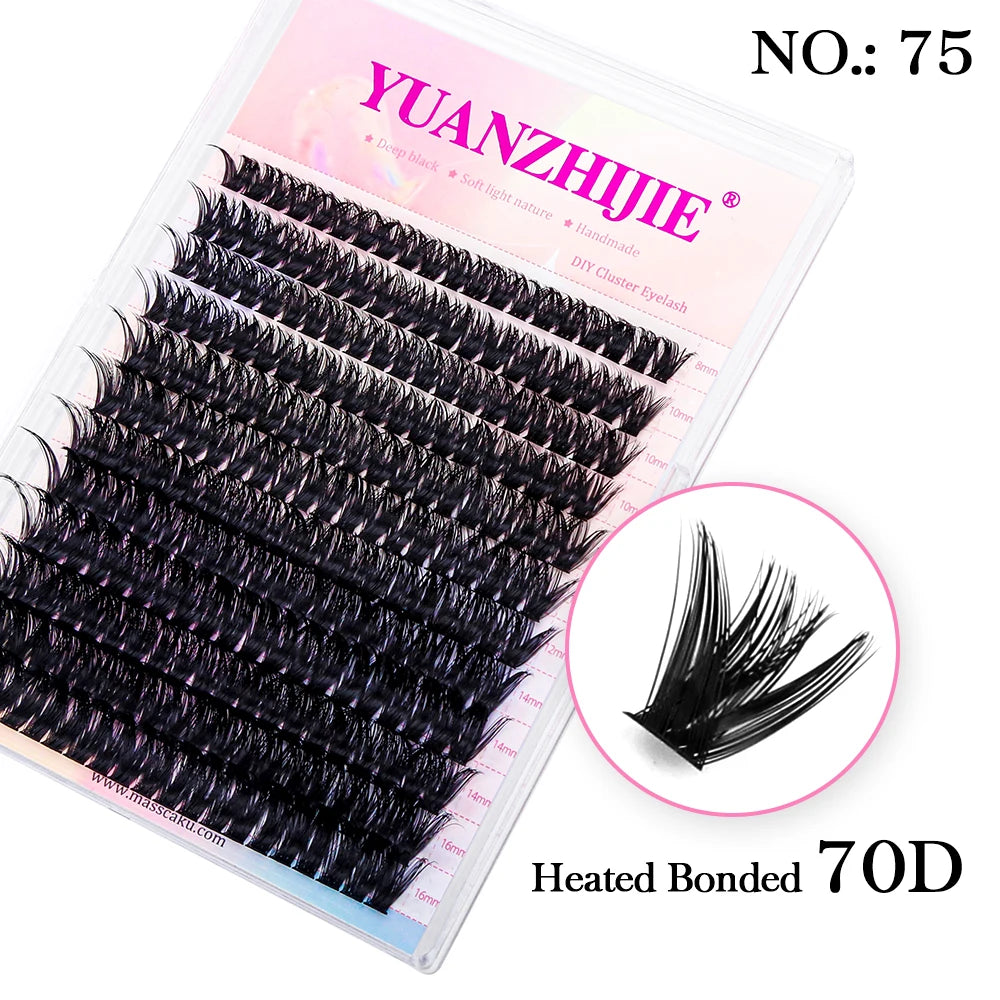 DIY Cluster Lashes – 144 Pcs | Natural C/D Curl – At-Home Mink Extensions