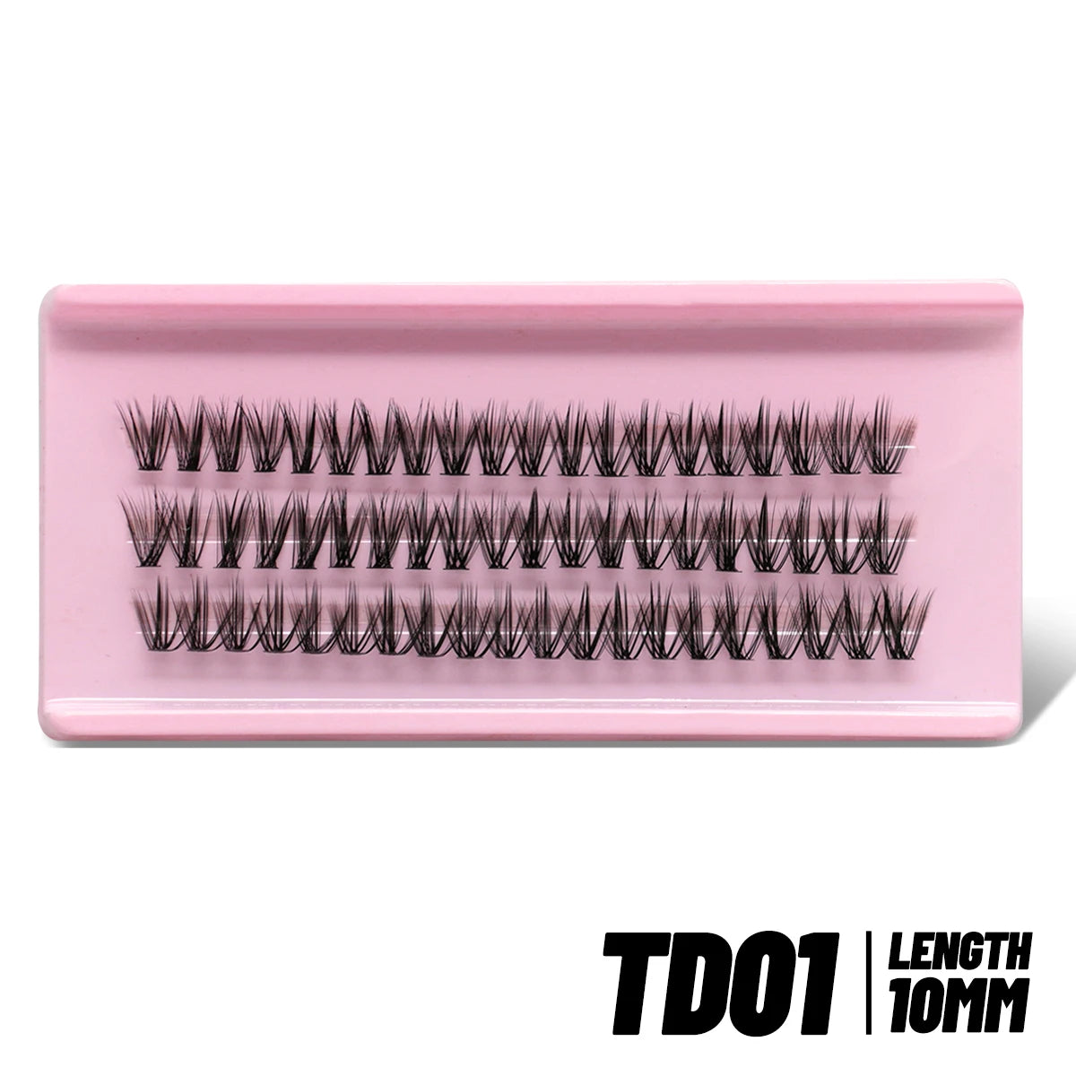 GROINNEYA Cluster Lash Kit – Fluffy Faux Mink, Mixed Lengths
