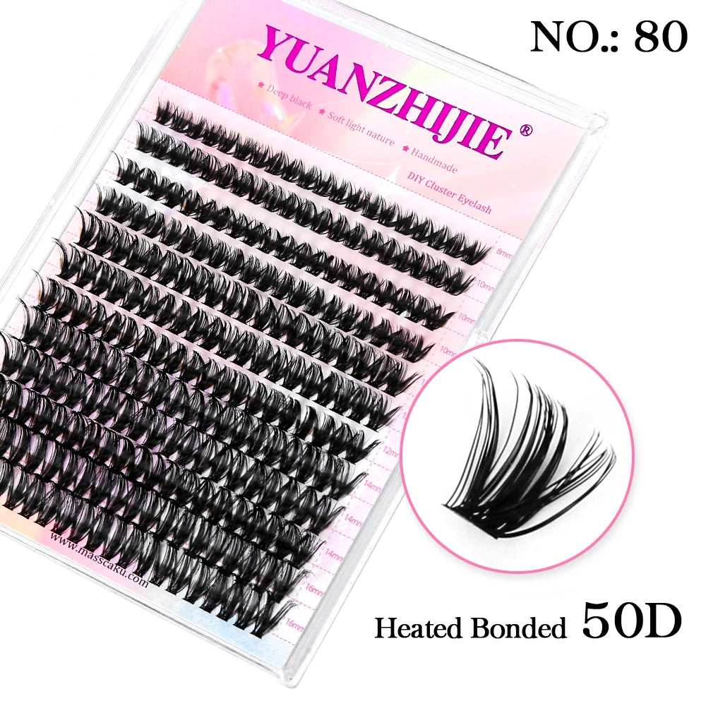 DIY Cluster Lashes – 144 Pcs | Natural C/D Curl – At-Home Mink Extensions