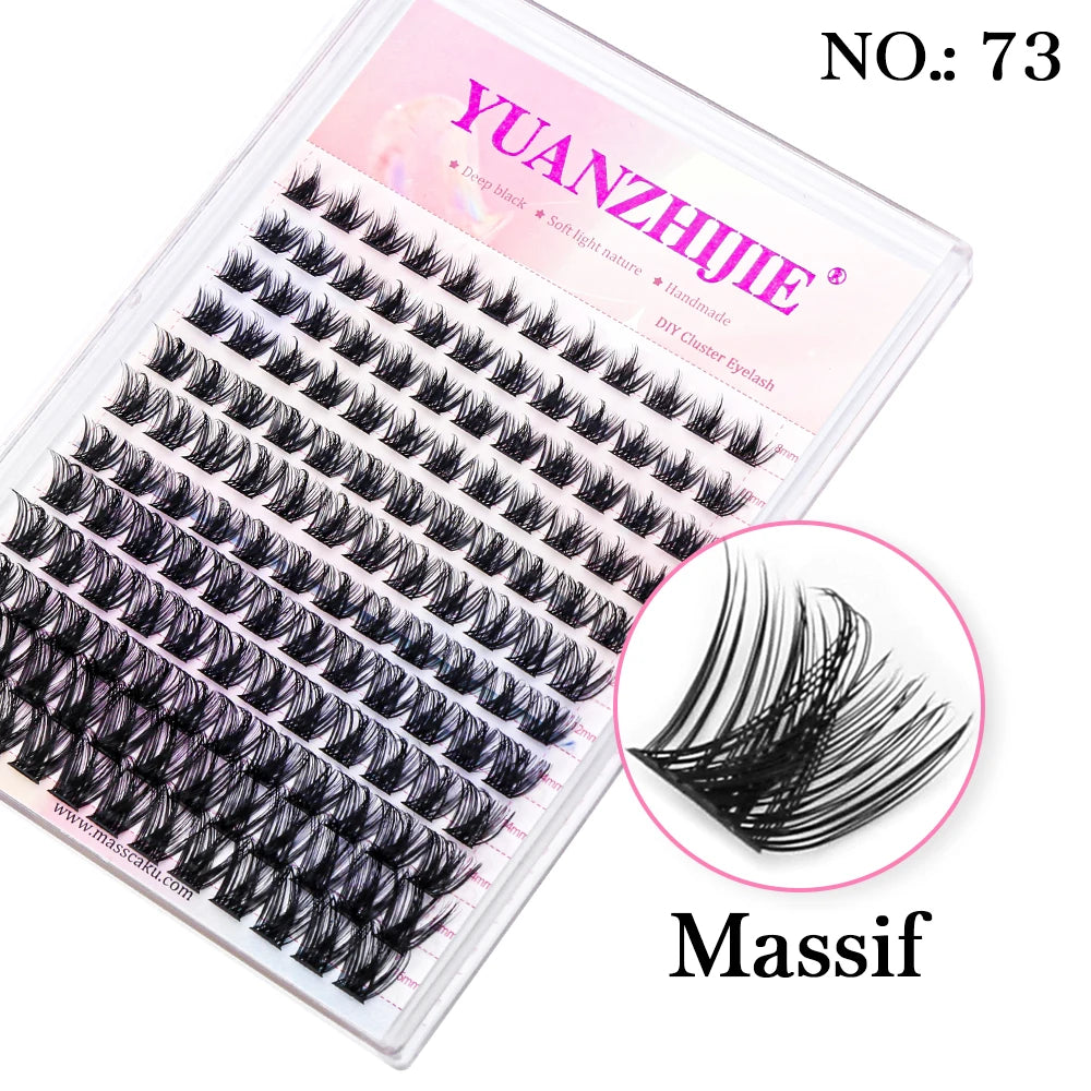DIY Cluster Lashes – 144 Pcs | Natural C/D Curl – At-Home Mink Extensions