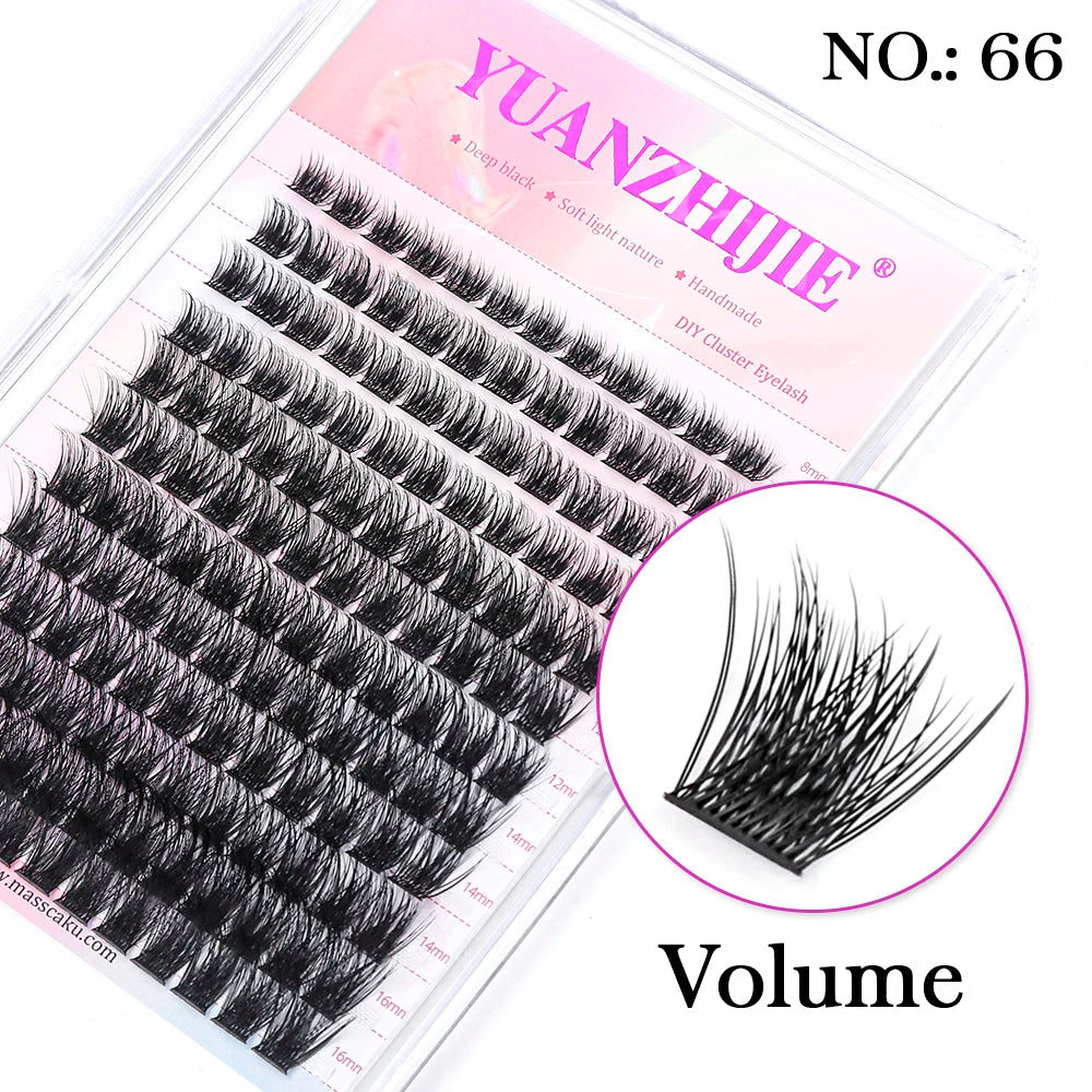 DIY Cluster Lashes – 144 Pcs | Natural C/D Curl – At-Home Mink Extensions