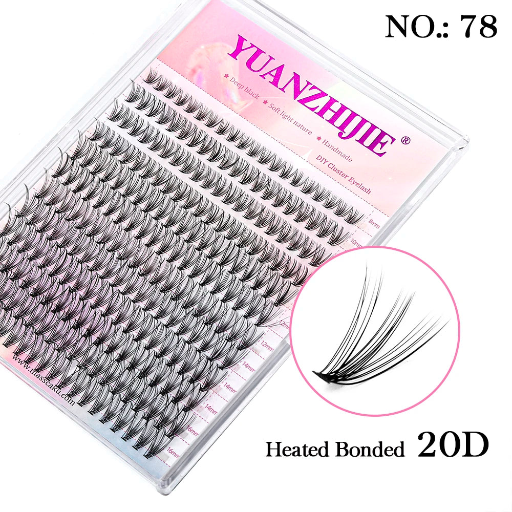 DIY Cluster Lashes – 144 Pcs | Natural C/D Curl – At-Home Mink Extensions