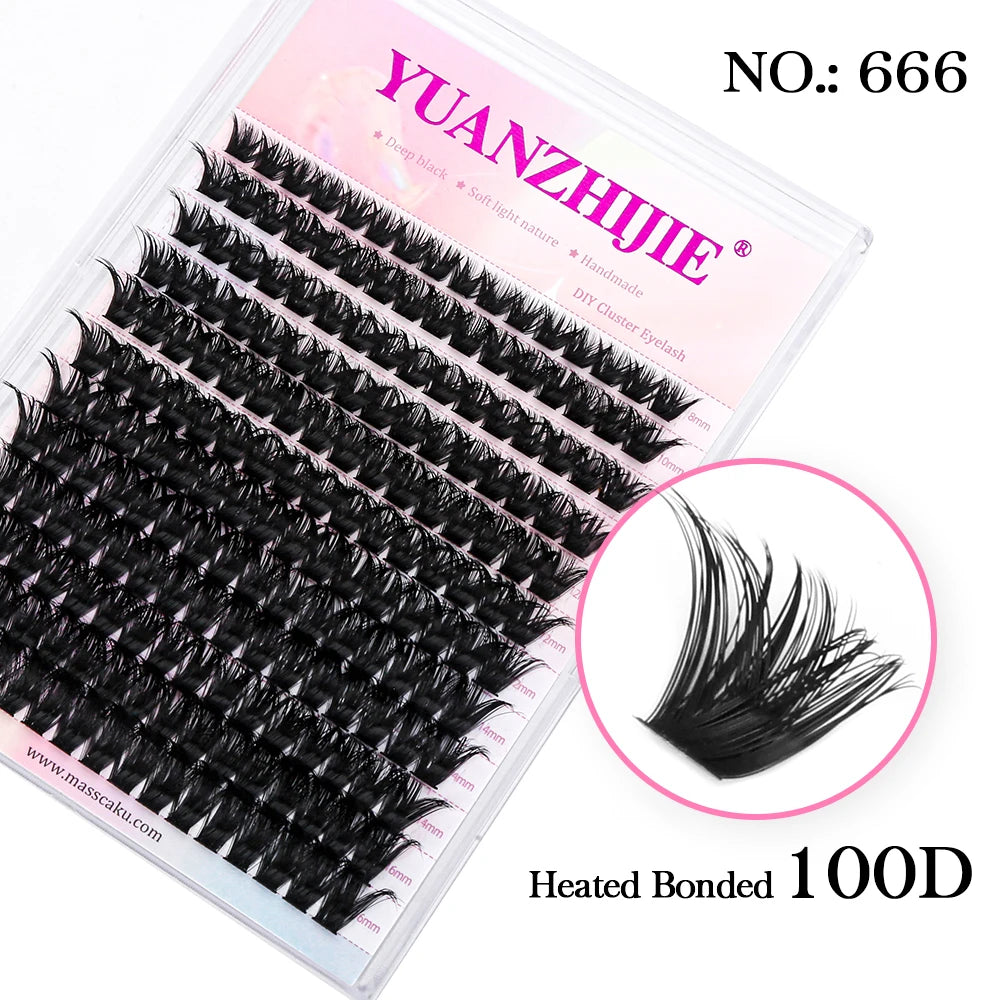 DIY Cluster Lashes – 144 Pcs | Natural C/D Curl – At-Home Mink Extensions